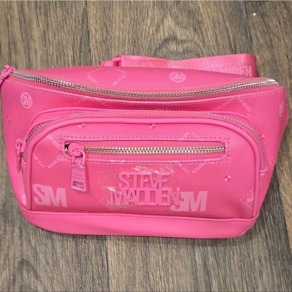 Steve Madden BIrma/BShimmer Backpack,  Belt & Tote Bag, ^ Luggage Tag- Pink main image 9